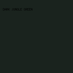 1a231e - Dark Jungle Green color image preview