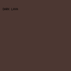 4C3732 - Dark Lava color image preview
