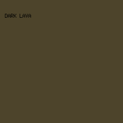 4D442B - Dark Lava color image preview