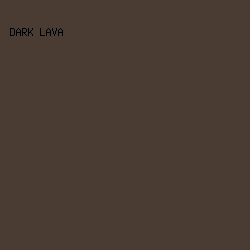 4a3c32 - Dark Lava color image preview