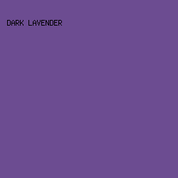 6c4c91 - Dark Lavender color image preview