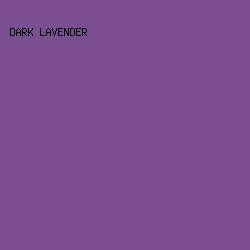 7A4E91 - Dark Lavender color image preview