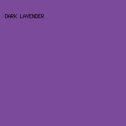 7B4A9B - Dark Lavender color image preview