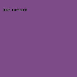 7C4B88 - Dark Lavender color image preview