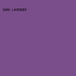 7a4e8a - Dark Lavender color image preview