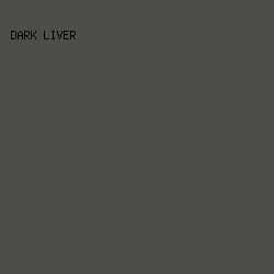 4D4D4A - Dark Liver color image preview