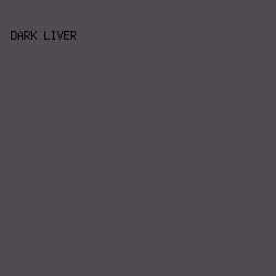 504B52 - Dark Liver color image preview