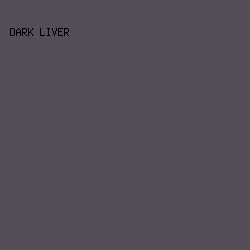 534D57 - Dark Liver color image preview