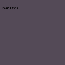 544A57 - Dark Liver color image preview