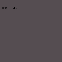 554d51 - Dark Liver color image preview