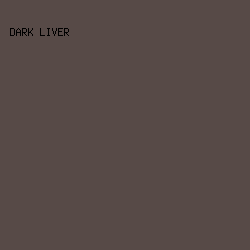 574A47 - Dark Liver color image preview
