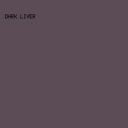 5C4C56 - Dark Liver color image preview