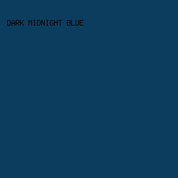 0B3E5E - Dark Midnight Blue color image preview