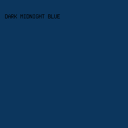 0C365D - Dark Midnight Blue color image preview