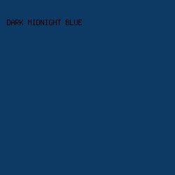 0D3A64 - Dark Midnight Blue color image preview
