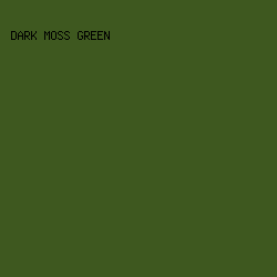 3E581F - Dark Moss Green color image preview
