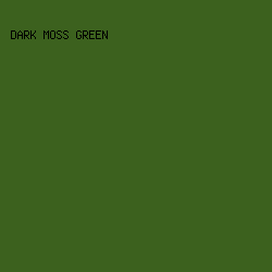 3c611e - Dark Moss Green color image preview