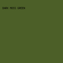 4C5F28 - Dark Moss Green color image preview