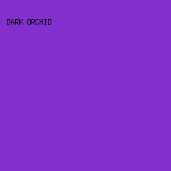 832fcd - Dark Orchid color image preview