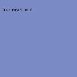 7A8AC5 - Dark Pastel Blue color image preview