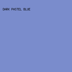 7A8CCC - Dark Pastel Blue color image preview
