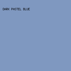 7F98C0 - Dark Pastel Blue color image preview