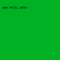 00b124 - Dark Pastel Green color image preview