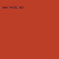 BC3E27 - Dark Pastel Red color image preview