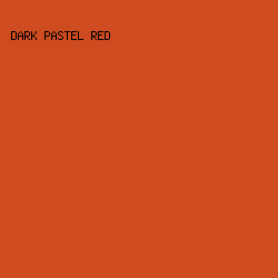 CF4C20 - Dark Pastel Red color image preview