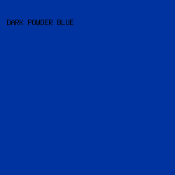 0033a0 - Dark Powder Blue color image preview