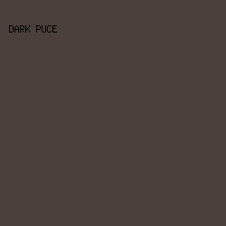 4A3F3A - Dark Puce color image preview