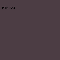 4C3D44 - Dark Puce color image preview