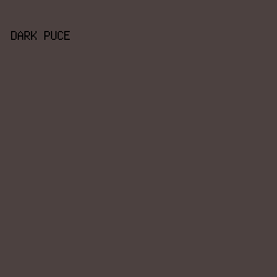 4C4140 - Dark Puce color image preview