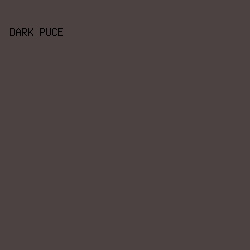 4D4242 - Dark Puce color image preview