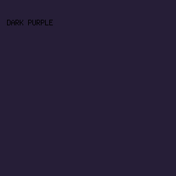 261E37 - Dark Purple color image preview
