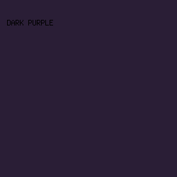 2A1E36 - Dark Purple color image preview