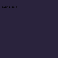 2A233D - Dark Purple color image preview