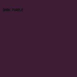3E1B34 - Dark Purple color image preview