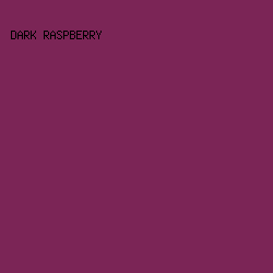 7B2556 - Dark Raspberry color image preview