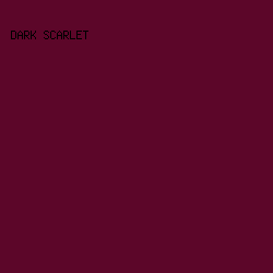 5C0629 - Dark Scarlet color image preview