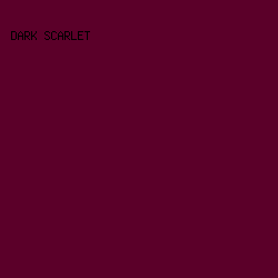 5b0029 - Dark Scarlet color image preview