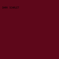 5e071a - Dark Scarlet color image preview