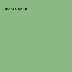 8bb885 - Dark Sea Green color image preview
