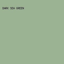 9BB393 - Dark Sea Green color image preview