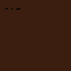 3b1e0f - Dark Sienna color image preview