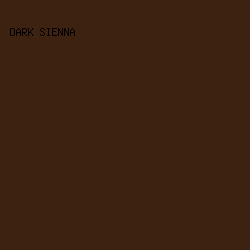 3d2211 - Dark Sienna color image preview