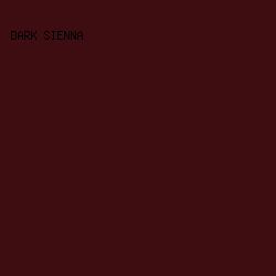 3e0d11 - Dark Sienna color image preview