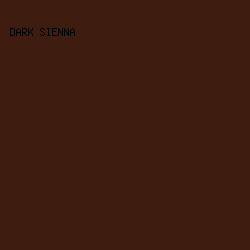 3e1c0f - Dark Sienna color image preview