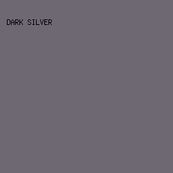 6E6873 - Dark Silver color image preview