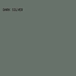 6a736a - Dark Silver color image preview